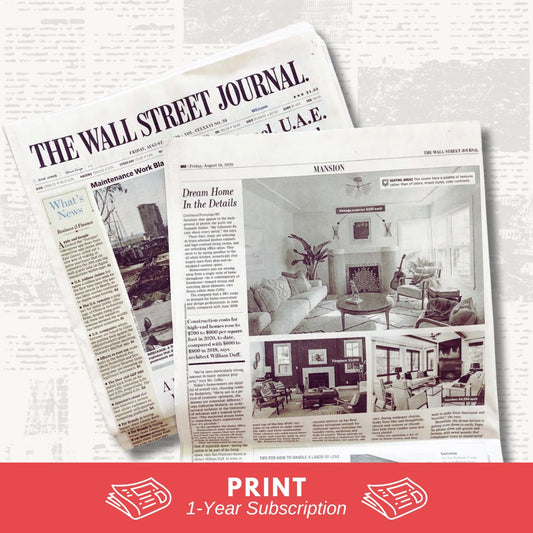 Wall Street Journal 1-Year WSJ (Print Subscription)