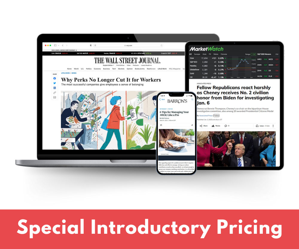 *SPECIAL* The Wall Street Journal 3-Month (Digital Subscription)